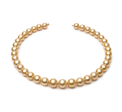 10.4-13.2mm Söderhavet Halsband i 18-inch Guld