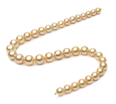 10-13.3mm Söderhavet Halsband i 18-inch Guld