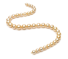 9.3-13.2mm Söderhavet Halsband i 18-inch Guld