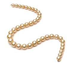 9.2-12.8mm Söderhavet Halsband i 18-inch Guld