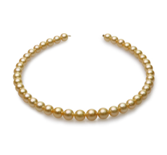 9-12mm Söderhavet Halsband i 18-inch Guld