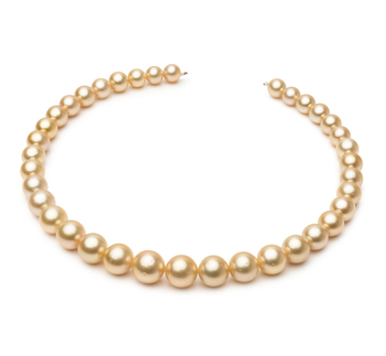 9.7-13.9mm Söderhavet Halsband i 18-inch Guld