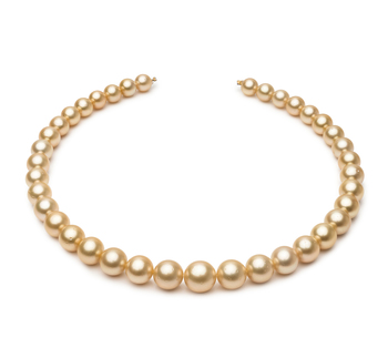 9.2-12.8mm Söderhavet Halsband i 18-inch Guld