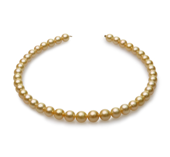 9-12mm Söderhavet Halsband i 18-inch Guld