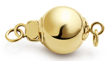 Lås i Ball - 14k Yellow Gold