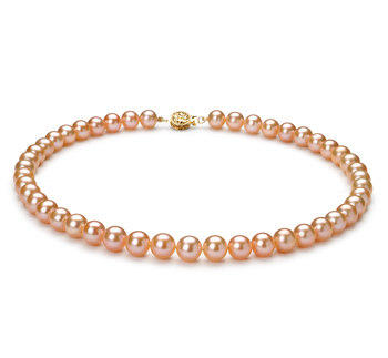 8.5-9.5mm Sötvatten Halsband i Rosa