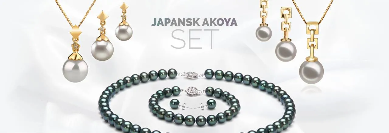 PearlsOnly Japanskt Akoya-set