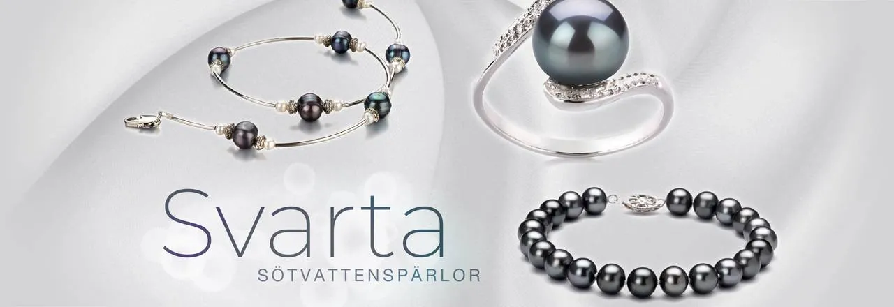 PearlsOnly Svarta sötvattenspärlor