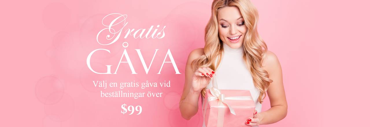 Landing banner for Gratis gåva vid beställning över 200